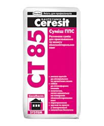 Клей Ceresit CT-85 для пінопласту, армуючий, Зима, 25 кг