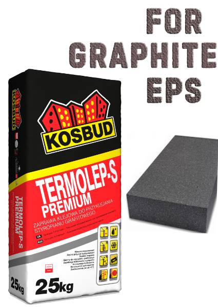 Клей для графитовых ППС-плит KOSBUD TERMOLEP-S PREMIUM, 25 кг