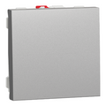 Вимикач 1-кл. внутр. 2-мод. UNICA NEW алюміній Schneider Electric NU320130