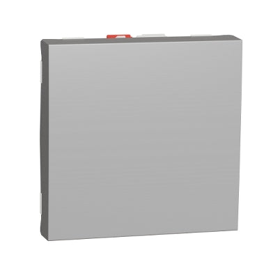 Вимикач 1-кл. внутр. прохідний 2-мод. UNICA NEW алюміній Schneider Electric NU320330